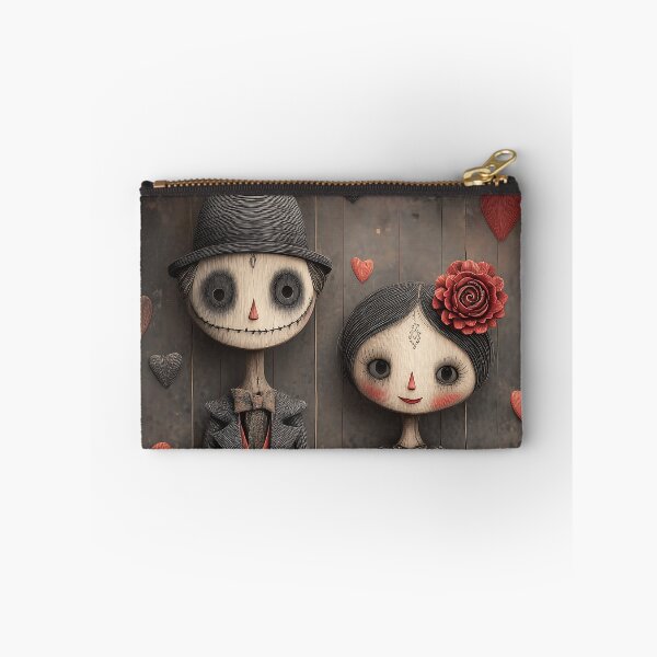 Item preview, Creepy Valentine’s Day Marionette Couple designed and sold by Boddicca.