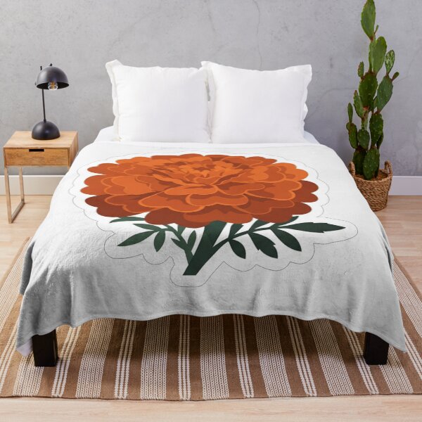 Item preview, Vibrant Orange Marigold Flower Illustration designed and sold by Owcomm.