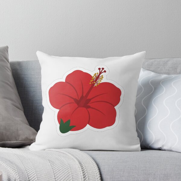 Item preview, Vibrant Red Tropical Hibiscus Flower Illustration designed and sold by Owcomm.