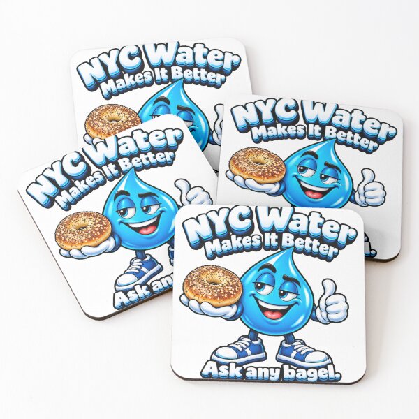 Item preview, NYC Water Makes Better Bagels Mascot designed and sold by Dresut.
