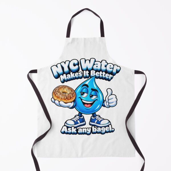 Item preview, NYC Water Makes Better Bagels Mascot designed and sold by Dresut.