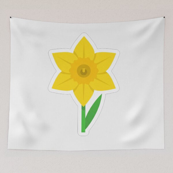 Item preview, Bright Yellow Daffodil Flower Botanical Illustration designed and sold by Owcomm.