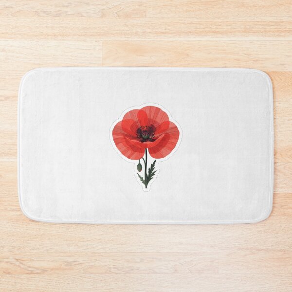 Item preview, Vibrant Red Poppy Flower Botanical Illustration designed and sold by Owcomm.