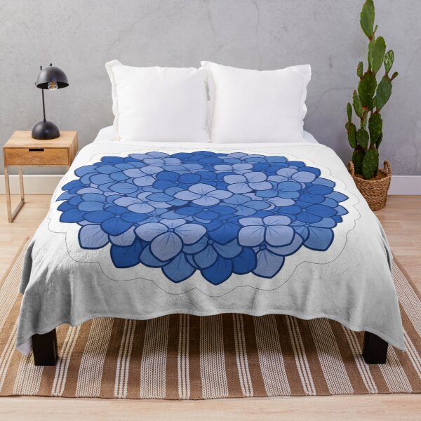 Item preview, Beautiful Blue Hydrangea Flower Blossom Illustration designed and sold by Owcomm.