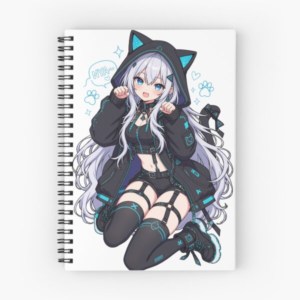 Item preview, Cyber Neko Gamer Girl designed and sold by Revyra Design .