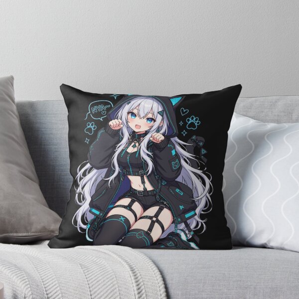 Item preview, Cyber Neko Gamer Girl designed and sold by Revyra Design .