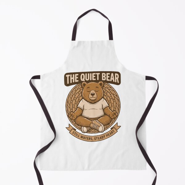 Item preview, Meditating Bear Still Waters Mascot designed and sold by NullSpacePrints.