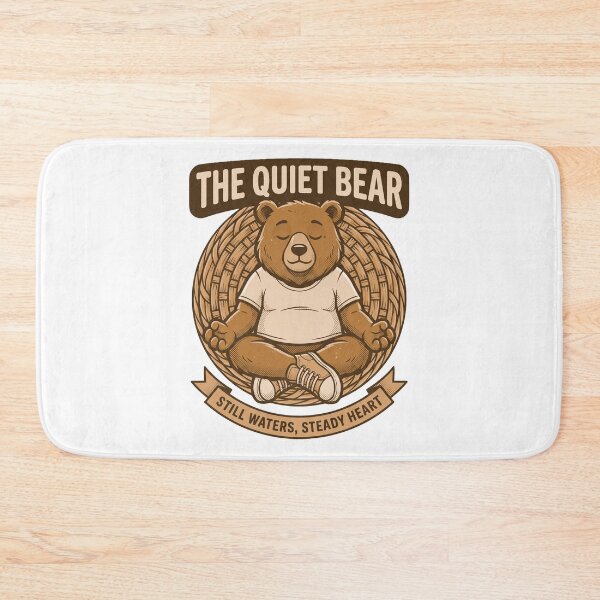 Item preview, Meditating Bear Still Waters Mascot designed and sold by NullSpacePrints.