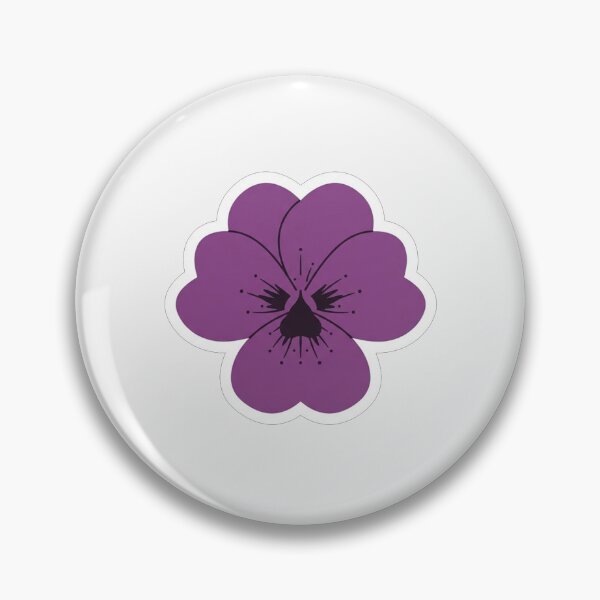 Item preview, Purple Pansy Flower Minimalist Botanical Illustration designed and sold by Owcomm.