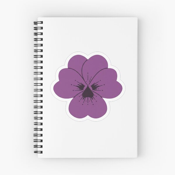 Item preview, Purple Pansy Flower Minimalist Botanical Illustration designed and sold by Owcomm.