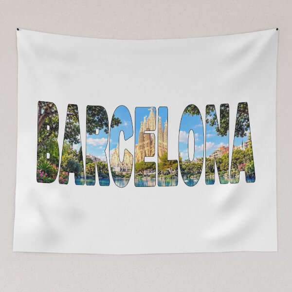 Item preview, BARCELONA - Spain Souvenir Sticker Shirt Sagrada Familia Lake View designed and sold by Adam Gormley.