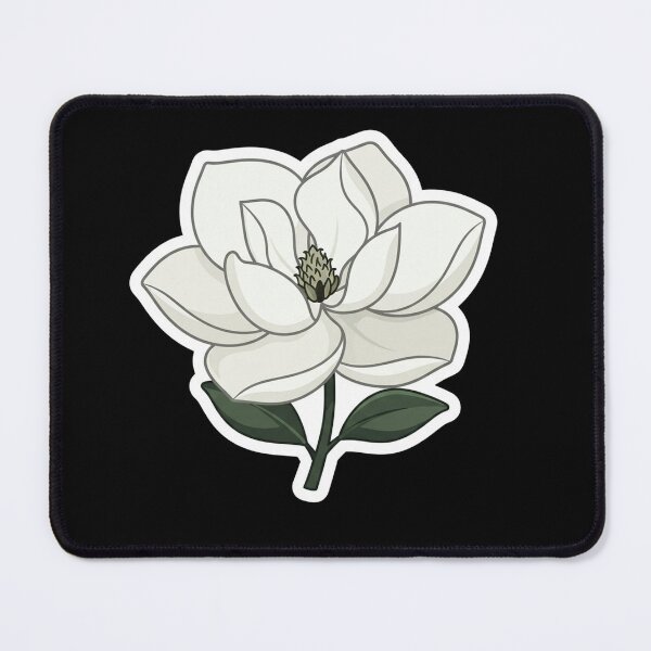 Item preview, Elegant White Magnolia Flower Botanical Illustration designed and sold by Owcomm.