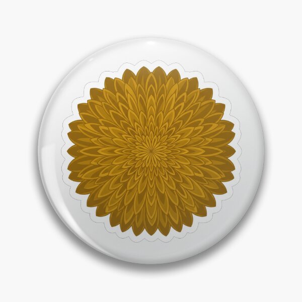 Item preview, Golden Sunflower Mandala Floral Pattern Art designed and sold by Owcomm.