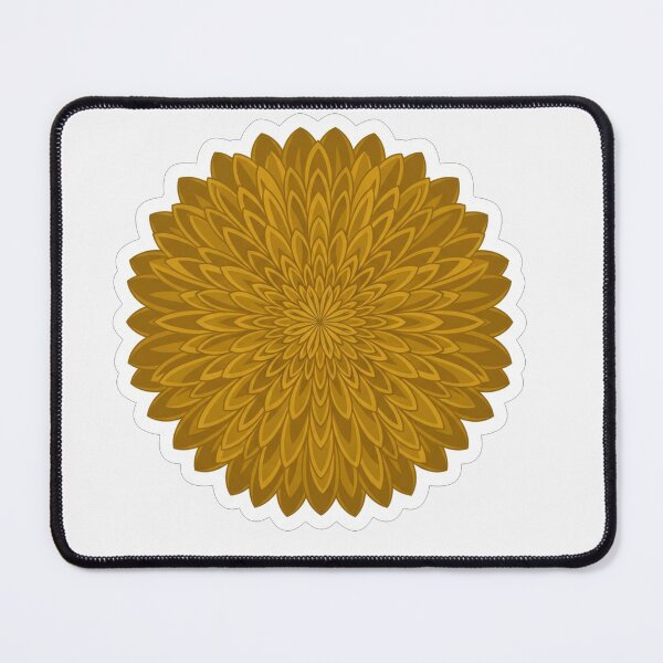 Item preview, Golden Sunflower Mandala Floral Pattern Art designed and sold by Owcomm.
