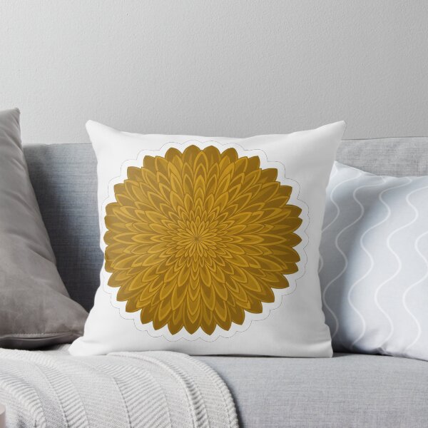 Item preview, Golden Sunflower Mandala Floral Pattern Art designed and sold by Owcomm.