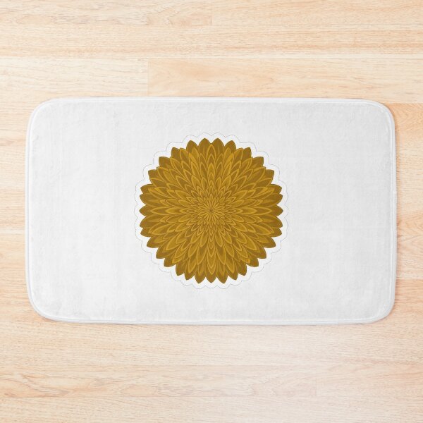 Item preview, Golden Sunflower Mandala Floral Pattern Art designed and sold by Owcomm.