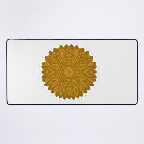 Item preview, Golden Sunflower Mandala Floral Pattern Art designed and sold by Owcomm.