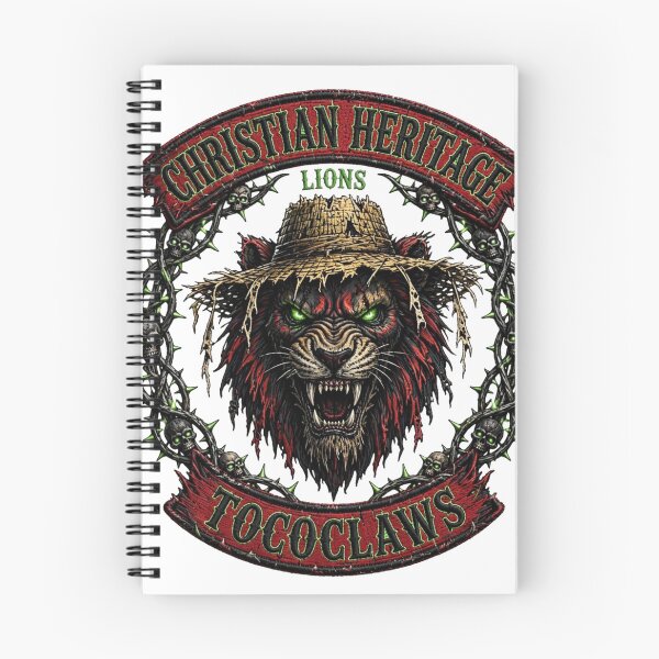 Item preview, Christian Heritage Lions Straw Hat Beast | Biker Patch Graphic designed and sold by TOCOCLAWS.