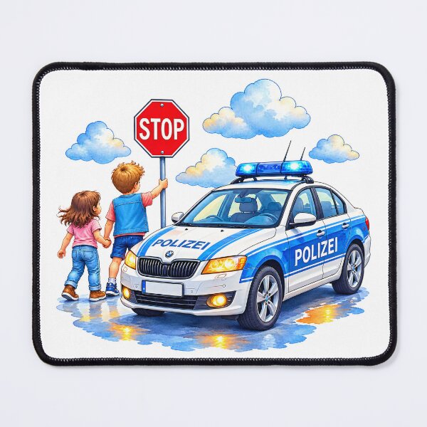 Item preview, Police car in operation designed and sold by bambinella.de.