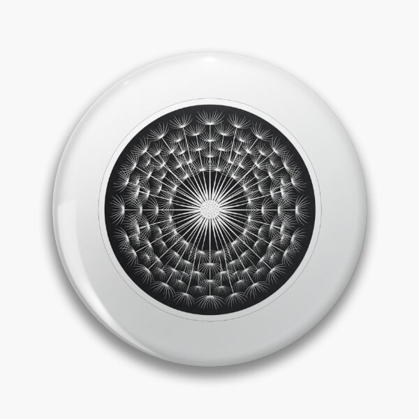 Item preview, Geometric Dandelion Mandala Floral Circle Illustration designed and sold by Owcomm.