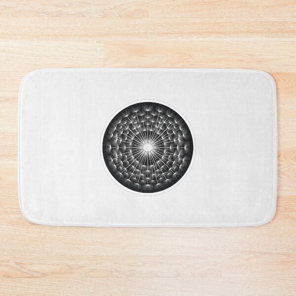 Item preview, Geometric Dandelion Mandala Floral Circle Illustration designed and sold by Owcomm.
