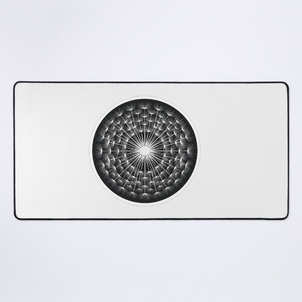 Item preview, Geometric Dandelion Mandala Floral Circle Illustration designed and sold by Owcomm.