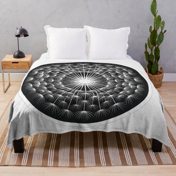 Item preview, Geometric Dandelion Mandala Floral Circle Illustration designed and sold by Owcomm.