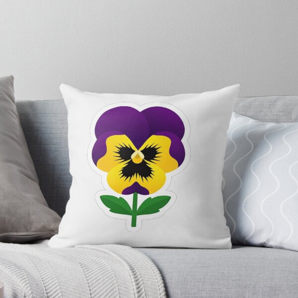 Item preview, Vibrant Purple and Yellow Pansy Flower designed and sold by Owcomm.