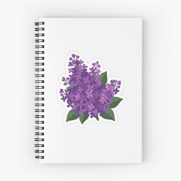 Item preview, Beautiful Purple Lilac Flowers Blossom Illustration designed and sold by Owcomm.