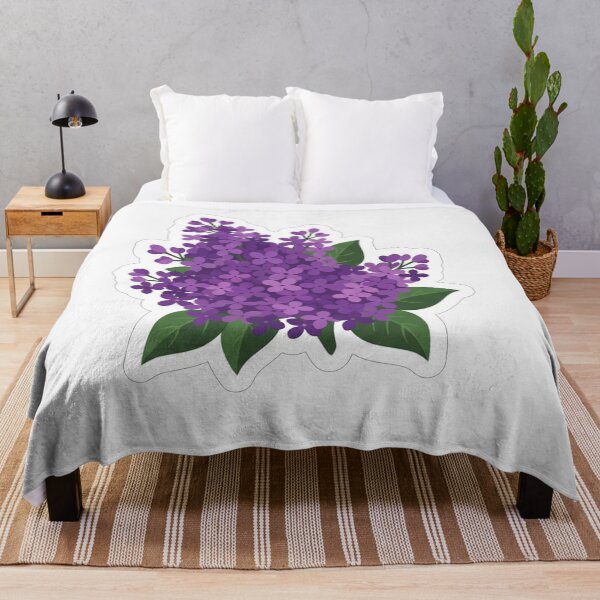 Item preview, Beautiful Purple Lilac Flowers Blossom Illustration designed and sold by Owcomm.
