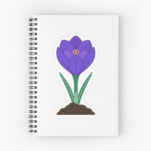 Item preview, Vibrant Purple Crocus Spring Flower Illustration designed and sold by Owcomm.