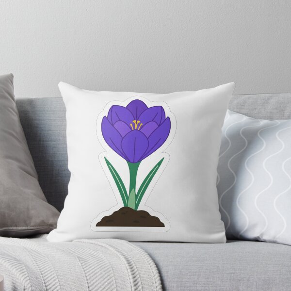 Item preview, Vibrant Purple Crocus Spring Flower Illustration designed and sold by Owcomm.