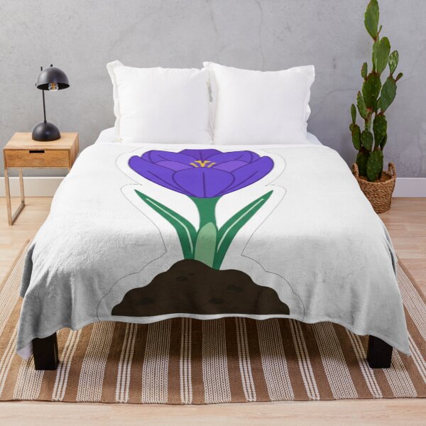 Item preview, Vibrant Purple Crocus Spring Flower Illustration designed and sold by Owcomm.