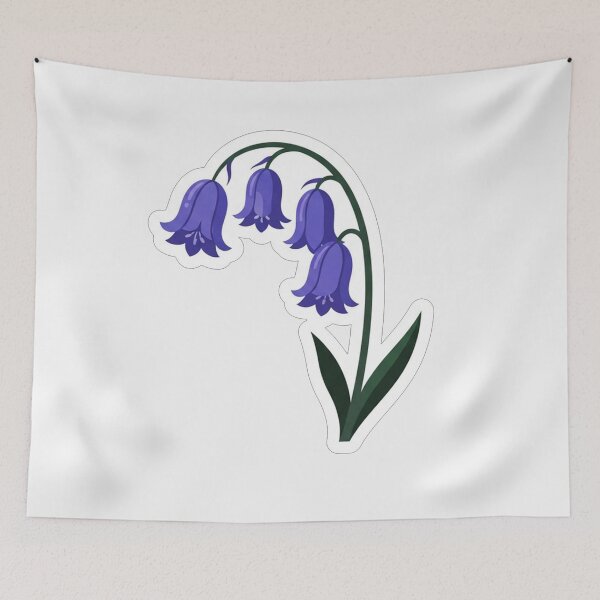 Item preview, Beautiful Blue Bellflower Botanical Illustration Art designed and sold by Owcomm.