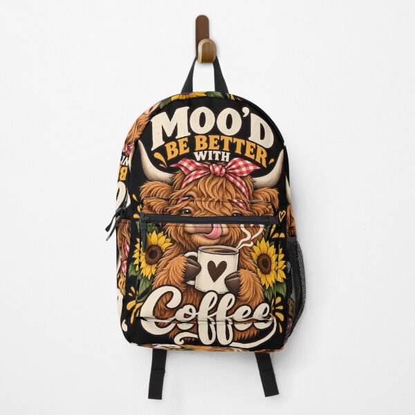 Item preview, Moo’d Be Better With Coffee .. Funny Highland Cow Coffee Lover designed and sold by Ridaelb.