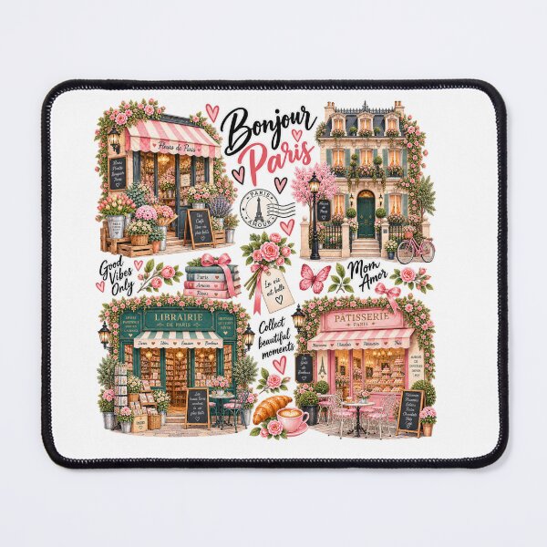 Item preview, Bonjour Paris designed and sold by NoExcusesTraveller .