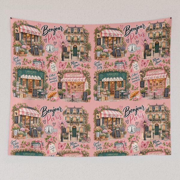 Item preview, Bonjour Paris designed and sold by NoExcusesTraveller .
