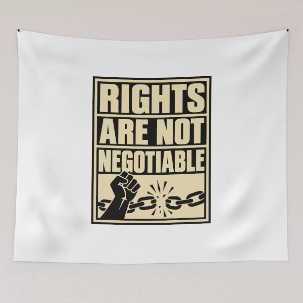 Item preview, Rights Are Not Negotiable Protest Graphic designed and sold by Dresut.