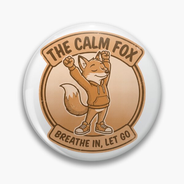Item preview, Calm Fox Breathe Mascot Print designed and sold by NullSpacePrints.