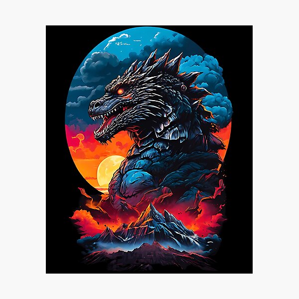 Item preview, Godzilla In The Sunset designed and sold by RomaineEsposito.