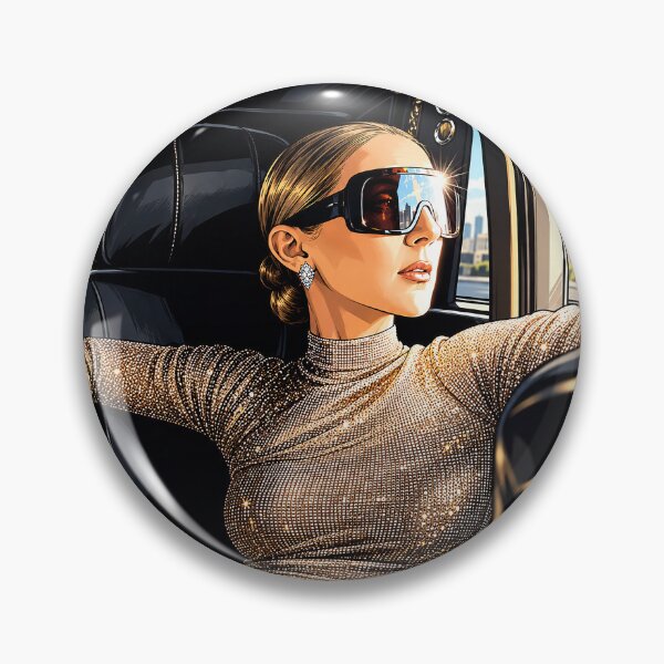 Item preview, Celine Dion in a taxi in Paris (fan art) designed and sold by PopCultureAndStuff.