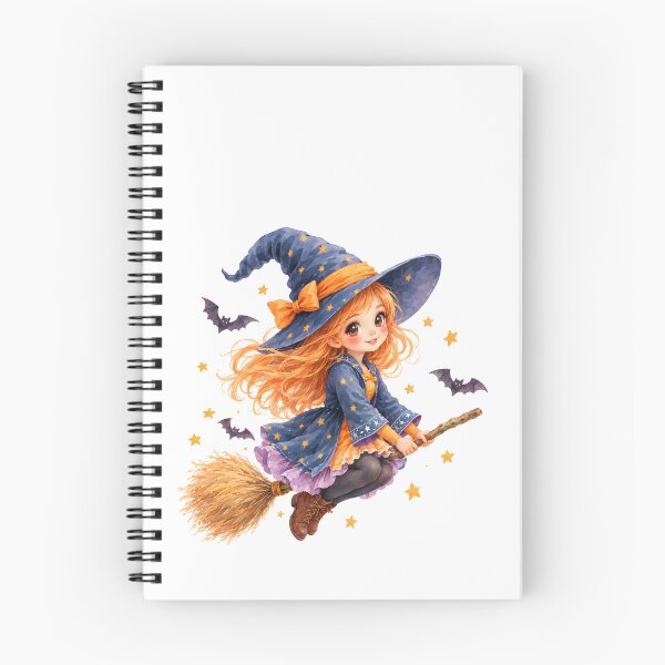 Item preview, Cute little witch on her broomstick designed and sold by bambinella.de.