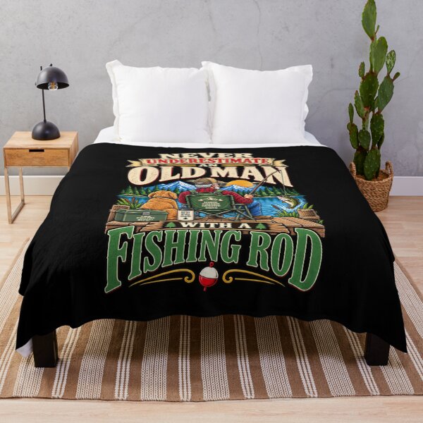 Item preview, Never Underestimate An Old Man With A Fishing Rod .. Funny Fisherman Gift designed and sold by Ridaelb.