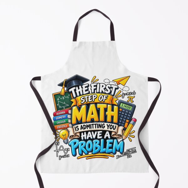 Item preview, The First Step of Math Is Admitting You Have a Problem Funny Math Teacher Student Humor designed and sold by 76Valeria.