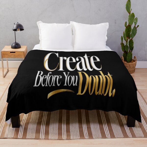 Item preview, Create Before You Doubt – Motivational Creative Mindset Quote designed and sold by v6ziix.