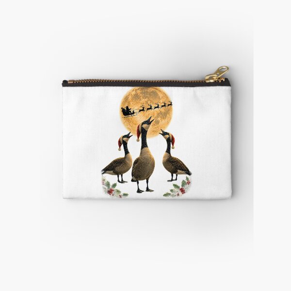 Item preview, Funny Christmas Canada Geese Santa Sleigh Moon Retro Holiday designed and sold by DYAFLK.