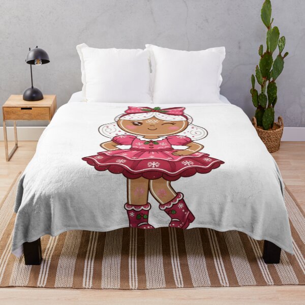 Item preview, Cute & Flirty Gingerbread Girl Pink Christmas Dress Design designed and sold by VibranPalette.