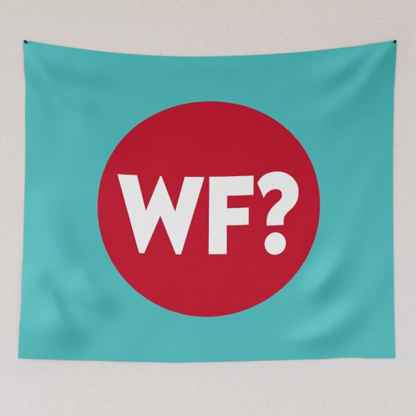 Item preview, The Why Files WF? Logo Merchandise Fan Art Original Custom Band Tee Unique Poster Wall Art designed and sold by Cool Robot Bro..