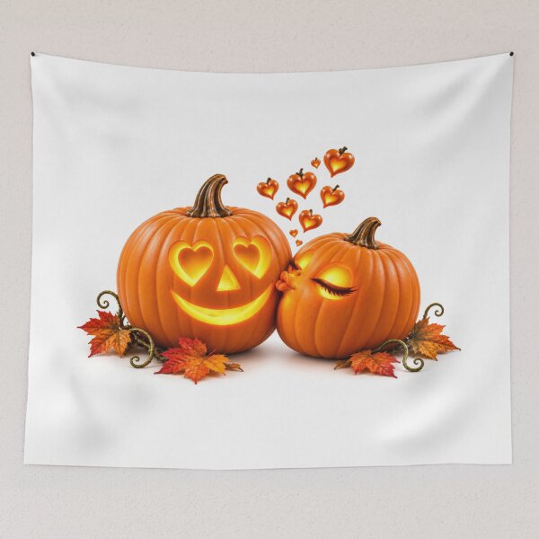 Item preview, Pumpkin Kisses and Autumn Hearts designed and sold by DansCreations42.
