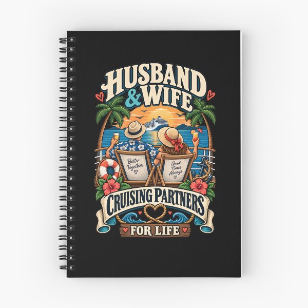 Item preview, Husband & Wife Cruising Partners For Life .. Cruise Couple Gift designed and sold by Ridaelb.